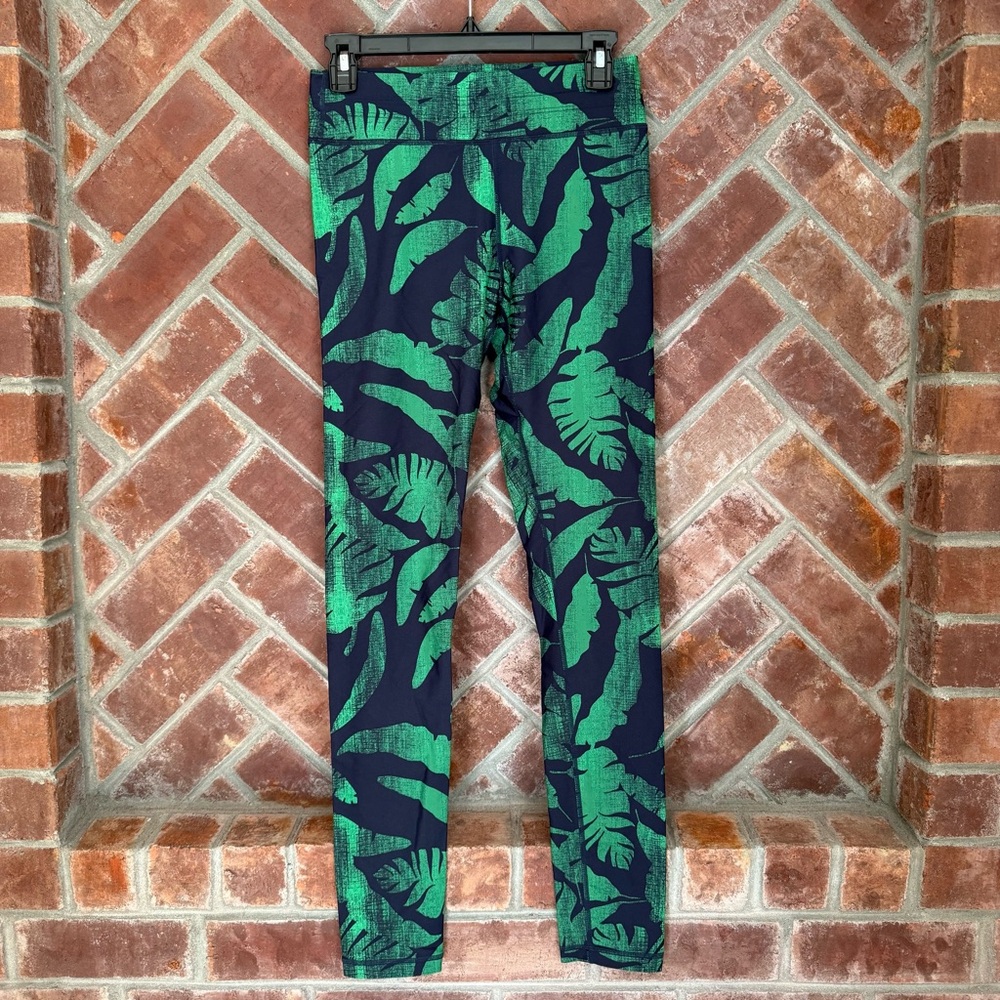 The Upside Palm Leaf‎ Print Leggings Womens Size 8  Activewear Yoga Pants
